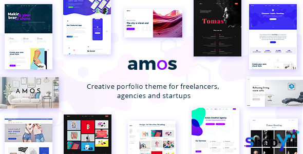 Amos v1.6.4 - Creative WordPress Theme for Agencies