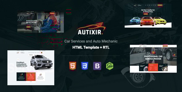 Autixir v1.0 - Car Services & Auto Mechanic HTML Template