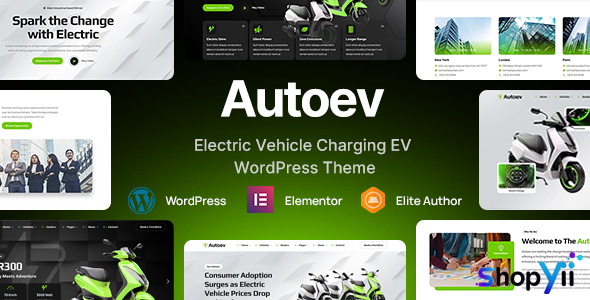 Autoev v1.0.0 - Electric Vehicle Charging WordPress Theme