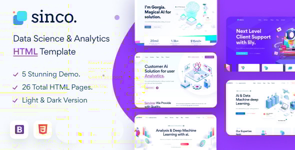 Sinco v1.0 - Data Science & Analytics HTML5 Template