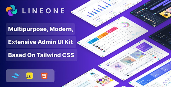 Lineone v1.4.1 - Multipurpose Tailwind CSS Admin Template based on HTML, HTML + Laravel
