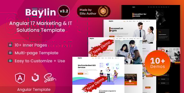 Baylin v2.7 - Marketing & IT Solutions Angular 13 Template