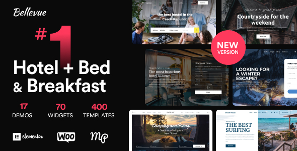 Bellevue v3.2.11 - Hotel + Bed and Breakfast Booking Calendar Theme