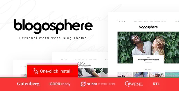 Blogosphere v1.0.7 - Multipurpose Blogging Theme