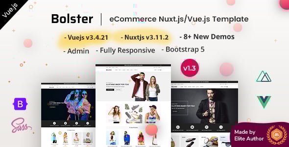 Bolster v1.0 - Vue Nuxt.js eCommerce Template