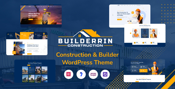 Builderrin v1.0.0 - Construction Building WordPress Theme