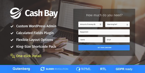 Cash Bay v1.0.9 - Loan & Credit Money WP Theme