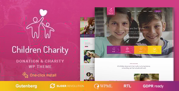 Children Charity v1.1.2 - Nonprofit & NGO WordPress Theme with Donations