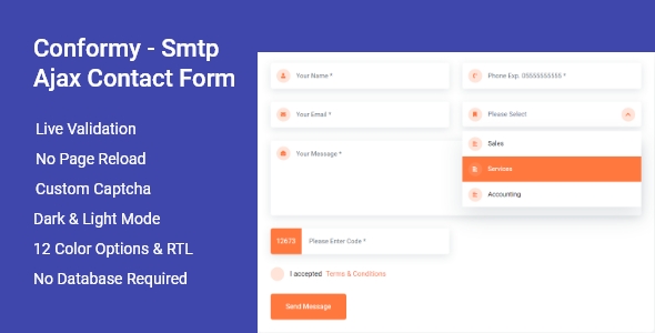 Conformy v1.0 - PHP Ajax Modern Contact Form