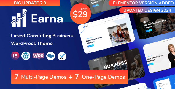 Earna 1.0 - Consulting Business WordPress Theme
