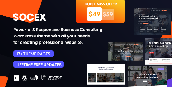 Socex v1.0 - Consulting & Business WordPress theme