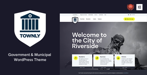 Townly v1.1 - Government & Municipal WordPress Theme