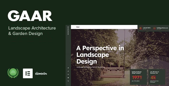 Gaar v1.0 - Landscape Architecture & Garden Design WP Theme