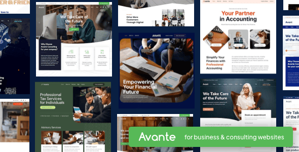Avante v2.3.2 - Business Consulting WordPress