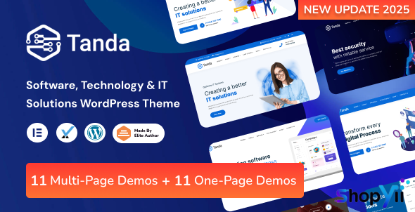 Tanda v1.3 - Technology and IT Solutions WordPress Theme