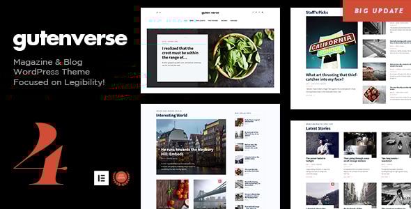 GutenVerse v1.4 - Magazine and Blog Theme
