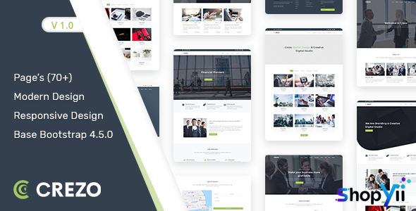 Crezo v1.0 - Multipurpose HTML5 Template