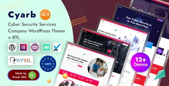 Cyarb v1.3 - Cyber Security Services Company WordPress Theme