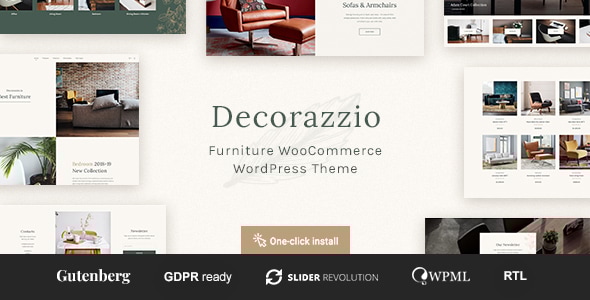 Decorazzio v1.0.7 - Interior Design and Furniture Store WordPress Theme