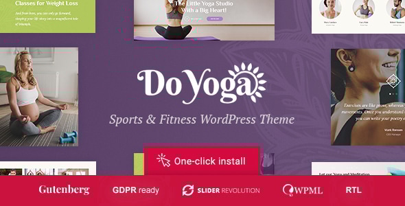 Do Yoga v1.1.2 - Fitness Studio & Yoga Club WordPress Theme