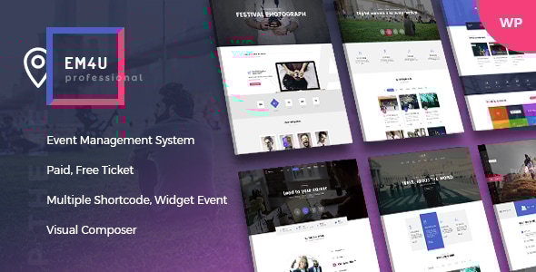EM4U v1.3.7 - Events WordPress Theme for Booking Tickets