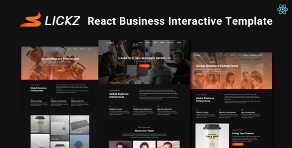 Slickz v1.0- React Business Interactive Template