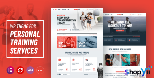 NanoFit v1.0 - WP Theme for Personal Training Services