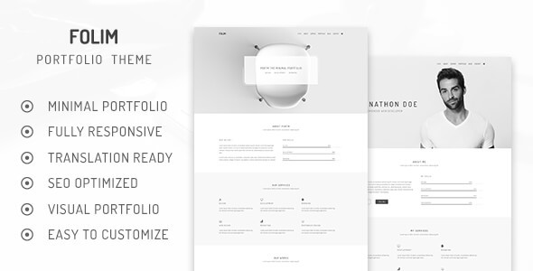 Folim v2.0.1 - Clean Minimalist Portfolio WordPress Theme