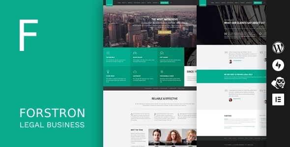 Forstron v1.9.4 - Legal Business WordPress Theme