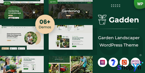 Gadden v1.0.0 - Garden Landscaper WordPress Theme
