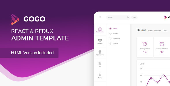 Gogo React v5.3.1 - React Admin Template