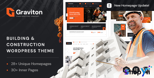 Graviton v1.0.8 - Construction WordPress Theme
