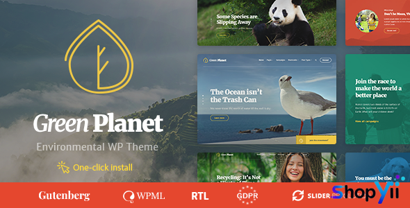 Green Planet v1.0.9 - Ecology & Environment WordPress Theme