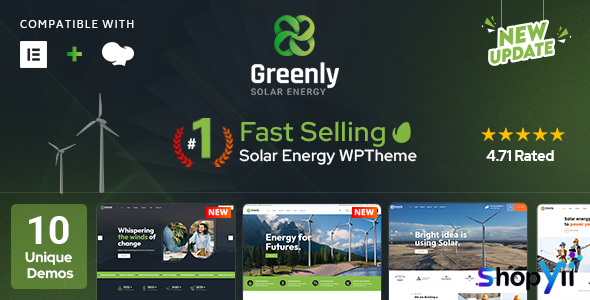 Greenly v6.0 - Ecology & Solar Energy WordPress Theme