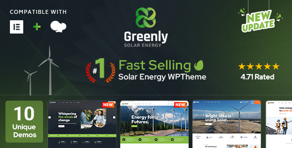 Greenly v4.3 - Ecology & Solar Energy WordPress Theme