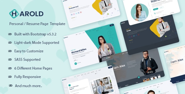 Harold v1.0 - Personal Portfolio Template