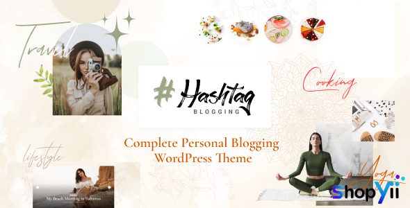 Hashtag v1.0.1 - Personal Blog WordPress Theme