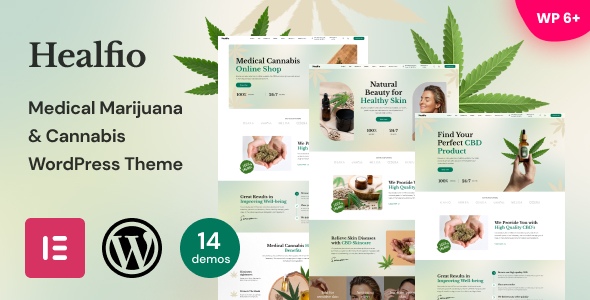 Healfio v1.28 - Medical Marijuana & Coffeeshop WordPress Theme