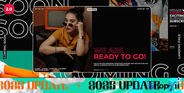Hintio v2.0 - Coming Soon & Landing Page Template