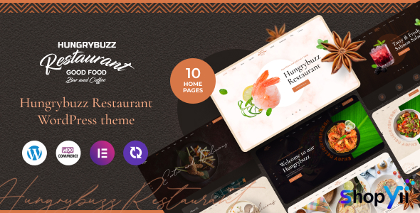 Hungrybuzz v1.0.1 - Restaurant WordPress Theme