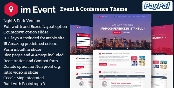 im Event v3.2.9 - Event & Conference WordPress Theme