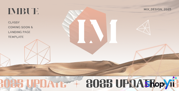 Imbue - Classy Coming Soon and Landing Page Template