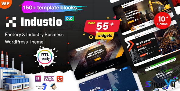 Industio v1.0.0 - Industry & Factory WordPress Theme
