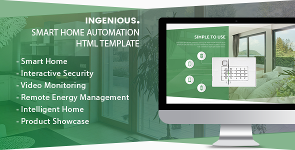 Ingenious v1.0 - Smart Home Automation HTML Template