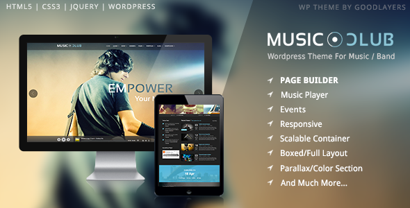 Music Club v1.8.1 - Band | Party WordPress