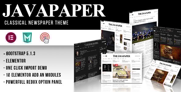 Javapaper v1.3 - Classic Newspaper Theme