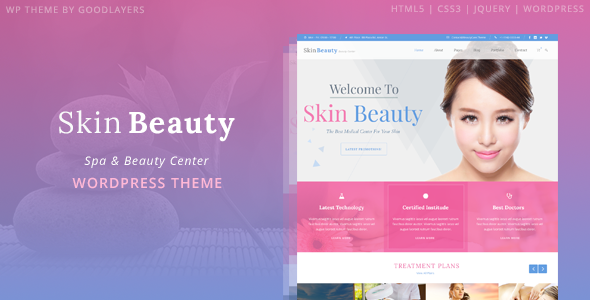 Skin Beauty v1.3.1 - Beauty | Spa | Salon WordPress Theme