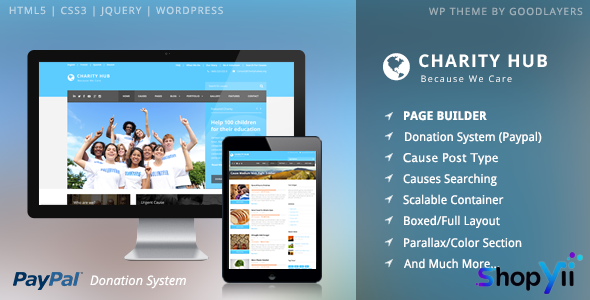 Charity Hub v1.4.6 - Charity / Nonprofit / Fundraising WP