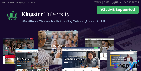 Kingster v3.1.1 - Education WordPress For University, College and School