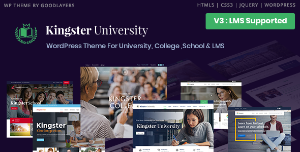 Kingster v3.0.3 - Education WordPress For University, College and School